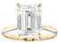 14k Yellow Gold Emerald Cut White IGI Certified Lab-Grown Diamond Solitaire Ring 5.00ct F/VS1