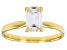 14k Yellow Gold Emerald Cut White IGI Certified Lab-Grown Diamond Solitaire Ring 1.10ct F/VS1