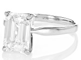 14k White Gold Emerald Cut White IGI Certified Lab-Grown Diamond Solitaire Ring 3.00ct F/VS1