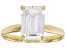 14k Yellow Gold Emerald Cut White IGI Certified Lab-Grown Diamond Solitaire Ring 3.00ct F/VS1