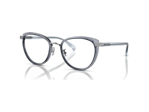 Coach Women's 50mm Silver and Transparent Blue Opticals  | HC5154-9433-50