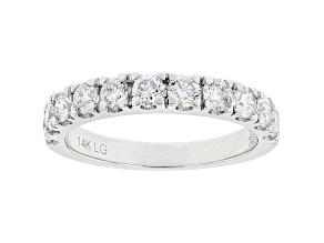 White Lab-Grown Diamond 14kt White Gold Ring 1.00ctw