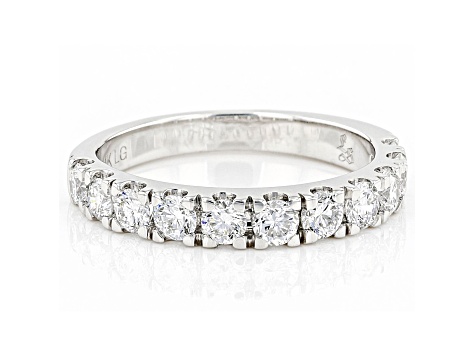 White Lab-Grown Diamond 14kt White Gold Ring 1.00ctw