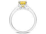 Citrine Sterling Silver Solitaire Ring 1.25ctw