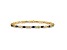 14k Yellow Gold and Rhodium Over 14k Yellow Gold Diamond and Sapphire Infinity Bracelet