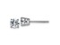 Rhodium Over 14K White Gold 3/4ct. 4.5mm Round J-K Color Moissanite Earrings