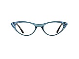 Blue Cat Eye Frame Reading Glasses. Strength 1.50