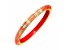 Acrylic Rave Slip On Bangle Bracelet in Red