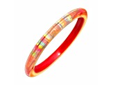 Acrylic Rave Slip On Bangle Bracelet in Red