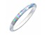 Acrylic Rave Slip On Bangle Bracelet in White