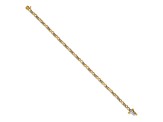 14k Yellow Gold and 14k White Gold with Rhodium over 14k Yellow Gold Diamond Figure 8 Link Bracelet