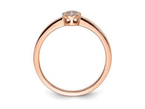 14K Rose Gold First Promise Diamond Promise/Engagement Ring 0.10ctw