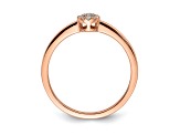 14K Rose Gold First Promise Diamond Promise/Engagement Ring 0.10ctw