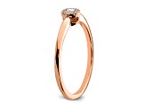 14K Rose Gold First Promise Diamond Promise/Engagement Ring 0.10ctw