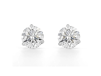 Picture of White IGI Certified Lab-Grown Diamond 18k White Gold 3 Prong Martini Stud Earrings 6.00ctw