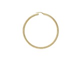 Judith Ripka 14K Yellow Gold Clad 2-1/2" Hoop Earrings