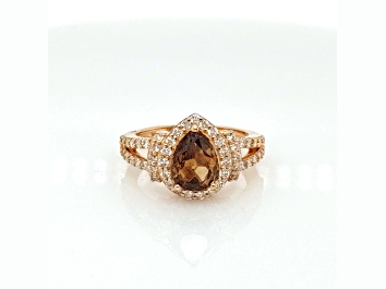 Picture of 2.01 Ctw Brown Diamond and 0.79 Ctw White Diamond Ring in 14K YG