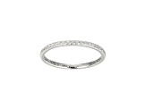 White Cubic Zirconia Rhodium Over Sterling Silver Ring 0.63ctw