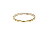 White Cubic Zirconia 18k Yellow Gold Over Sterling Silver Ring 0.63ctw