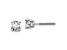 14K White Gold Lab Grown Diamond 3/4ctw VS/SI GH Screw Back 4 Prong Earrings