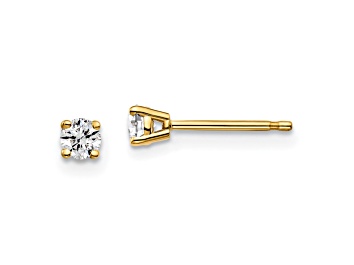Picture of 14K Yellow Gold Lab Grown Diamond 1/10ctw VS/SI GH 4 Prong Earrings