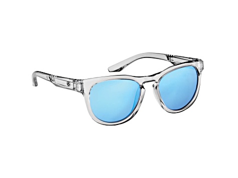 Flying Fisherman Breakers Polarized Sunglasses Crystal Gray-Blue Frame/Smoke Blue Mirror Lens