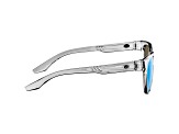 Flying Fisherman Breakers Polarized Sunglasses Crystal Gray-Blue Frame/Smoke Blue Mirror Lens