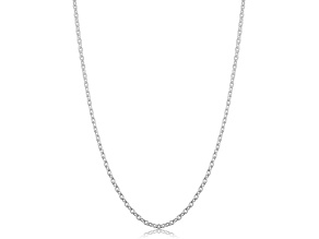 .925 Sterling Silver 1mm Cable Chain Necklace - 20"