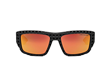 Dior 3D Black Frame / Orange Lenses Sunglasses - 14C5FA | JTV