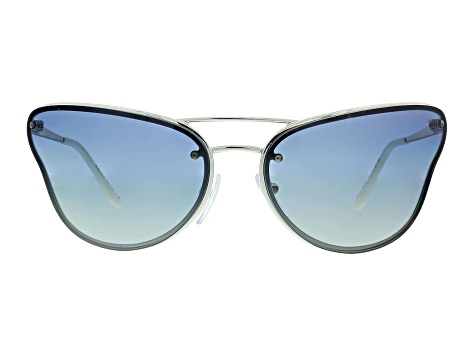 Prada PR74VS Catwalk Silver Frame / Gradient Light Gray Blue  display picture 2