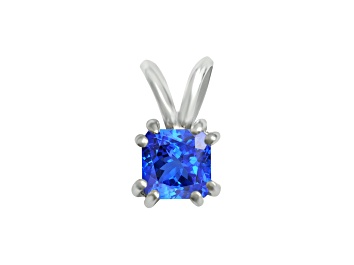 Picture of 14K White Gold Square Tanzanite Pendant 0.96ctw