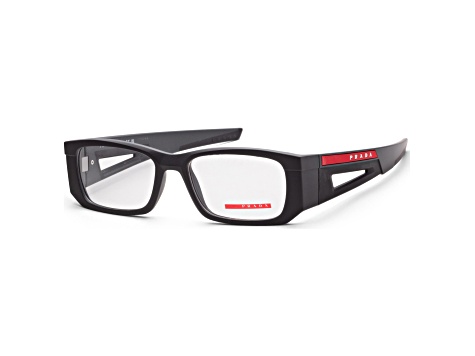 Prada Men's Linea Rossa 55mm Matte Gray/Black Opticals|PS-03PV-11C1O1