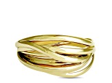 Calvin Klein Crisp Gold Tone Stainless Steel Bangle Bracelet