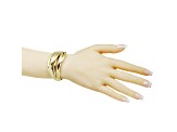 Calvin Klein Crisp Gold Tone Stainless Steel Bangle Bracelet