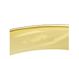 Calvin Klein Crisp Gold Tone Stainless Steel Bangle Bracelet