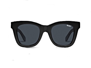 Quay After Hours Black Square Frame / Smoke Polarized Lenses Sunglasses