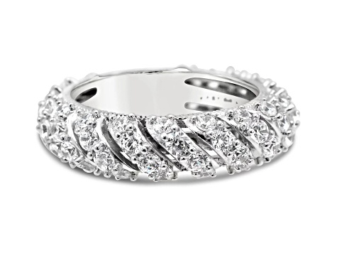 Judith Ripka 2.75ctw Bella Luce Diamond Simulant Rhodium Over Sterling Silver Ring