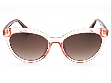 Picture of Kate Spade Tamara Pink and Tortoise Cat Eye Frame / Brown Lenses Sunglasses