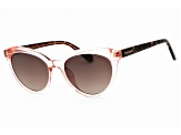 Kate Spade Tamara Pink and Tortoise Cat Eye Frame / Brown Lenses Sunglasses