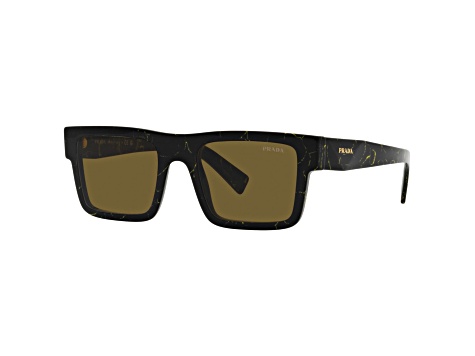 Prada Men's Fashion 52mm Black/Yellow Marble Sunglasses | PR-19WSF-19D01T