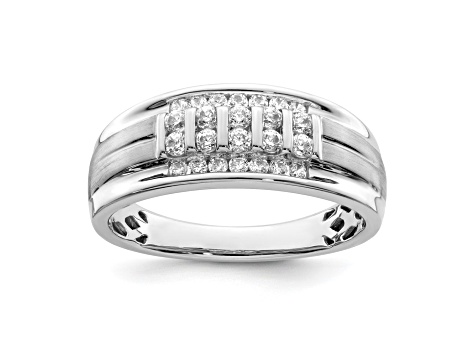 10K White Gold Lab Grown Diamond VS/SI GH, Men's Ring