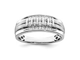 10K White Gold Lab Grown Diamond VS/SI GH, Men's Ring