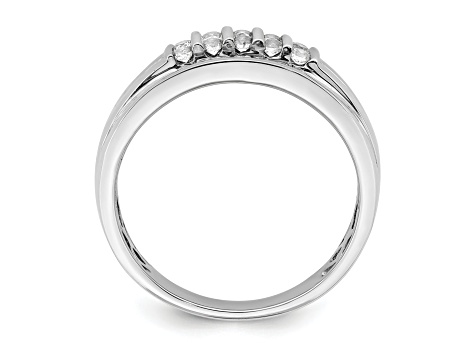 10K White Gold Lab Grown Diamond VS/SI GH, Men's Ring