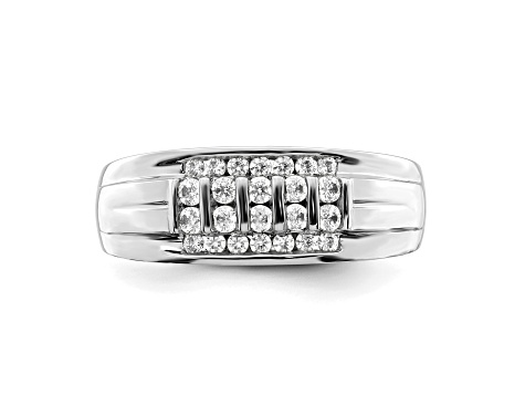 10K White Gold Lab Grown Diamond VS/SI GH, Men's Ring