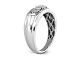 10K White Gold Lab Grown Diamond VS/SI GH, Men's Ring