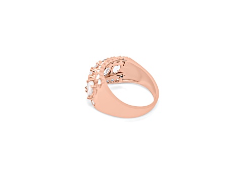 6x4mm Oval Morganite 18K Rose Gold Over Sterling Silver Ring, 2.08ctw