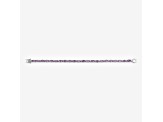 Pink Amethyst Rhodium Over Sterling Silver Oval Tennis Bracelet 8.61ctw