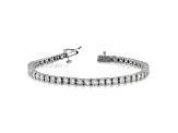 14K White Gold Lab Grown Diamond Illusion Setting Bracelet