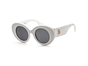 Burberry Women's Margot 49mm White Sunglasses | BE4370U-300787