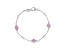 Judith Ripka 3.2ctw Pink Bella Luce Diamond Simulant Rhodium Over Sterling Silver Bracelet